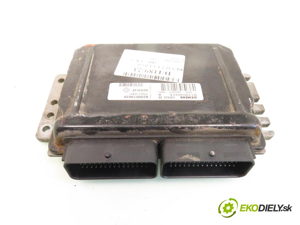 RENAULT CLIO II (BB_, CB_) HB 2000 55,00 1.4 (B/CB0C) - E7J 634 1390,00 řídící jednotka motora S110030314A ; 8200019639 ; 7700110471