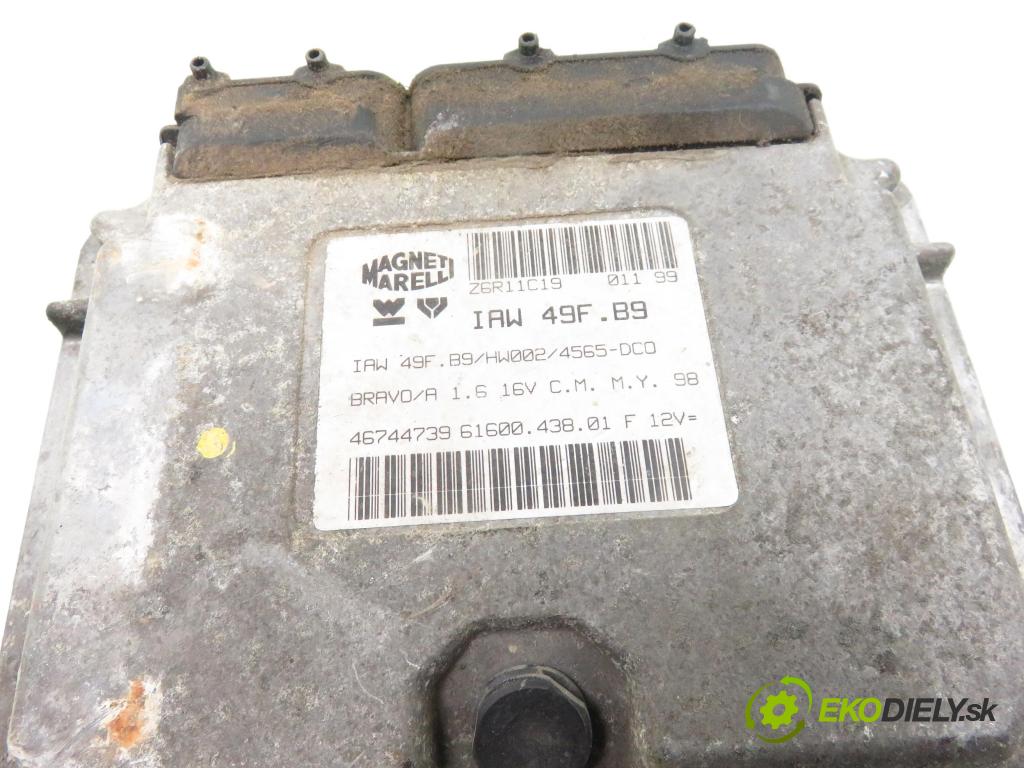 FIAT BRAVA (182_) HB 1999 78,00 1.6 16V 106 - 182 B6.000 1596,00 řídící jednotka motora IAW49FB9 ; 46744739 ; 6160043801F