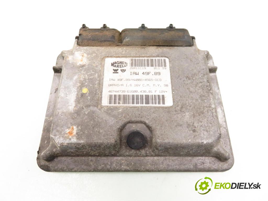FIAT BRAVA (182_) HB 1999 78,00 1.6 16V 106 - 182 B6.000 1596,00 řídící jednotka motora IAW49FB9 ; 46744739 ; 6160043801F