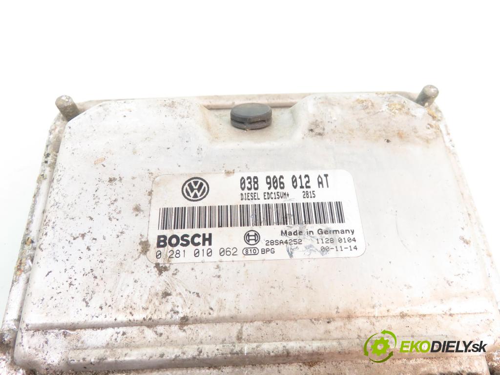 SEAT LEON (1M1) HB 2001 81,00 1.9 TDI - AHF 1896,00 Riadiaca jednotka Motor 038906012AT ; 0281010062