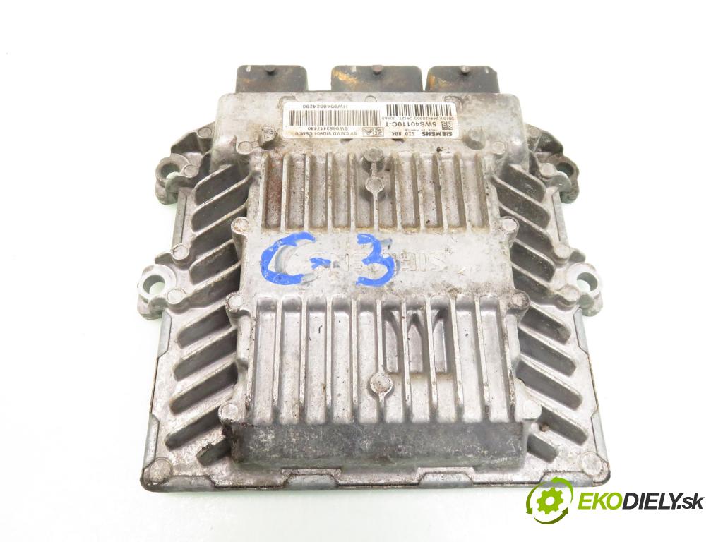 CITROEN C3 I (FC_) HB 2004 50,00 1.4 HDi 8V - 8HX 1398,00 řídící jednotka motora 5WS40110CT ; SW9653447480 ; HW9648624280