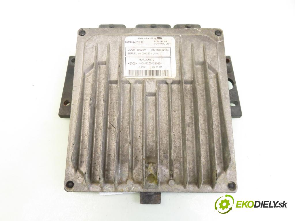 RENAULT CLIO II (BB_, CB_) HB 2002 48,00 1.5 dCi 65 - K9K 704 1461,00 řídící jednotka motora R0410C021B ; 8200206670 ; HOM8200129063