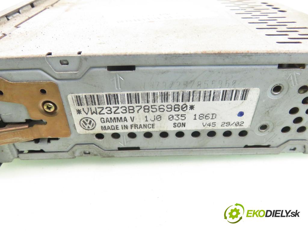 VW PASSAT B5.5 (3B3) SEDAN 2002 96,00 1.9 TDI PD 130 - AVF 1896,00 RADIO Modul 1J0035186D