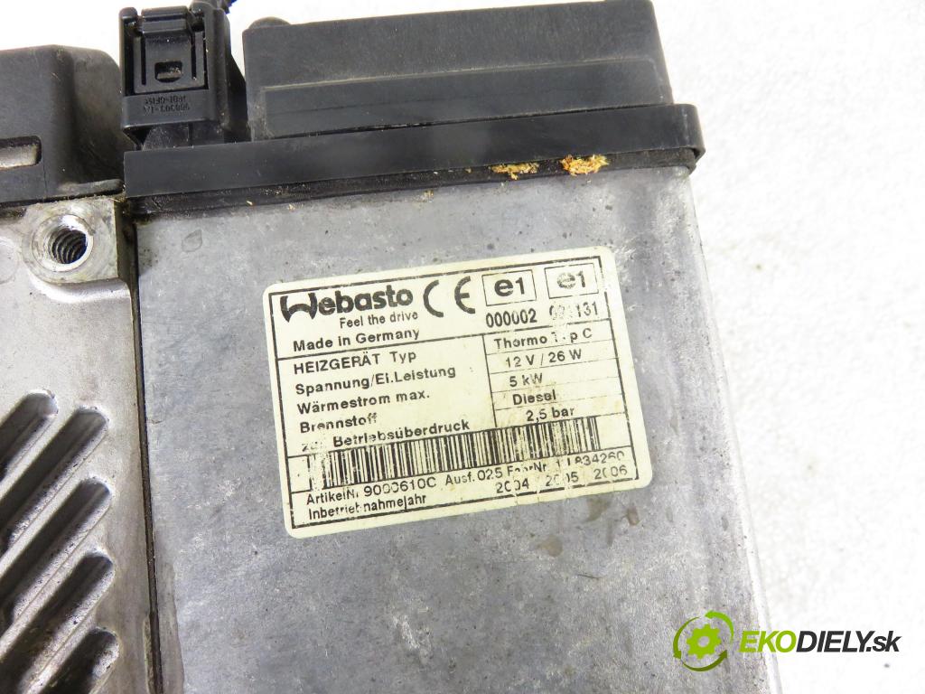 MAZDA 6 sedan (GG) SEDAN 2004 89,00 2.0 DI - RF5C 1998,00 Webasto 9000610C ; RF5C209A0 (Webasto ohřívače)
