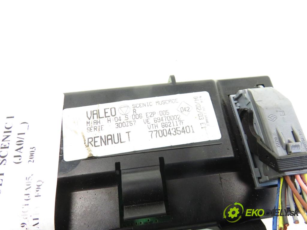 RENAULT SCENIC I (JA0/1_) MINIVAN 2003 75,00 1.9 dCi 102 - F9Q 732 1870,00 Panel kúrenia KLIMATRONIK 7700435401 ; 662117F