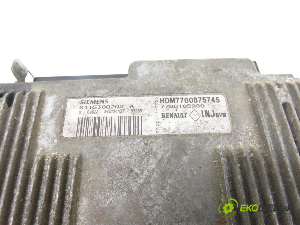 RENAULT MEGANE Scenic (JA0/1_) MINIVAN 1997 55,00 1.6 i (JA0L) - K7M 720 1598,00 Riadiaca jednotka Motor S115300202A ; HOM7700875745 ; 7700105980