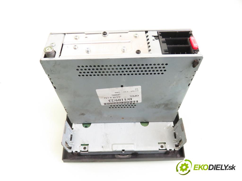OPEL AGILA (A) (H00) MINIVAN 2000 55,00 1.2 16V - Z 12 XE 1199,00 RADIO CD 24434774 ; CDR2005