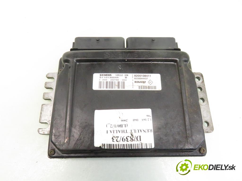 RENAULT THALIA I (LB0/1/2_) SEDAN 2000 55,00 1.2 16V - D4F 706 1149,00 Riadiaca jednotka Motor S110130044B ; 8200108411 ; 8200044437