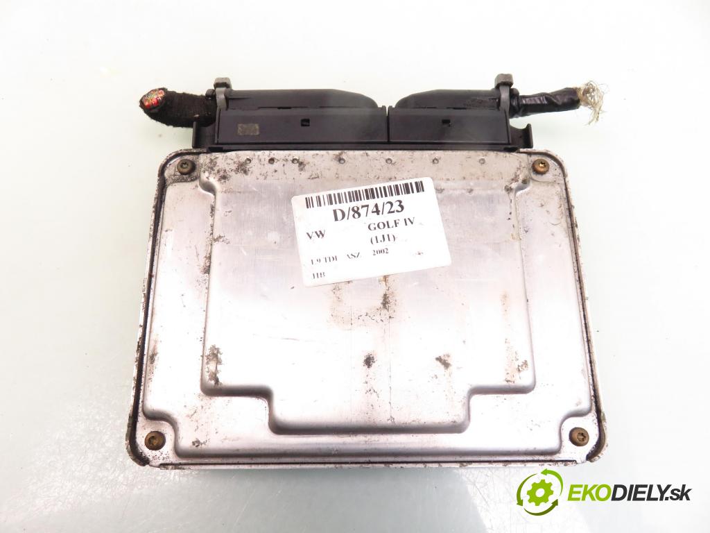 VW GOLF IV (1J1) HB 2002 96,00 1.9 TDI - ASZ 1896,00 Riadiaca jednotka Motor 038906019FG ; 0281010702