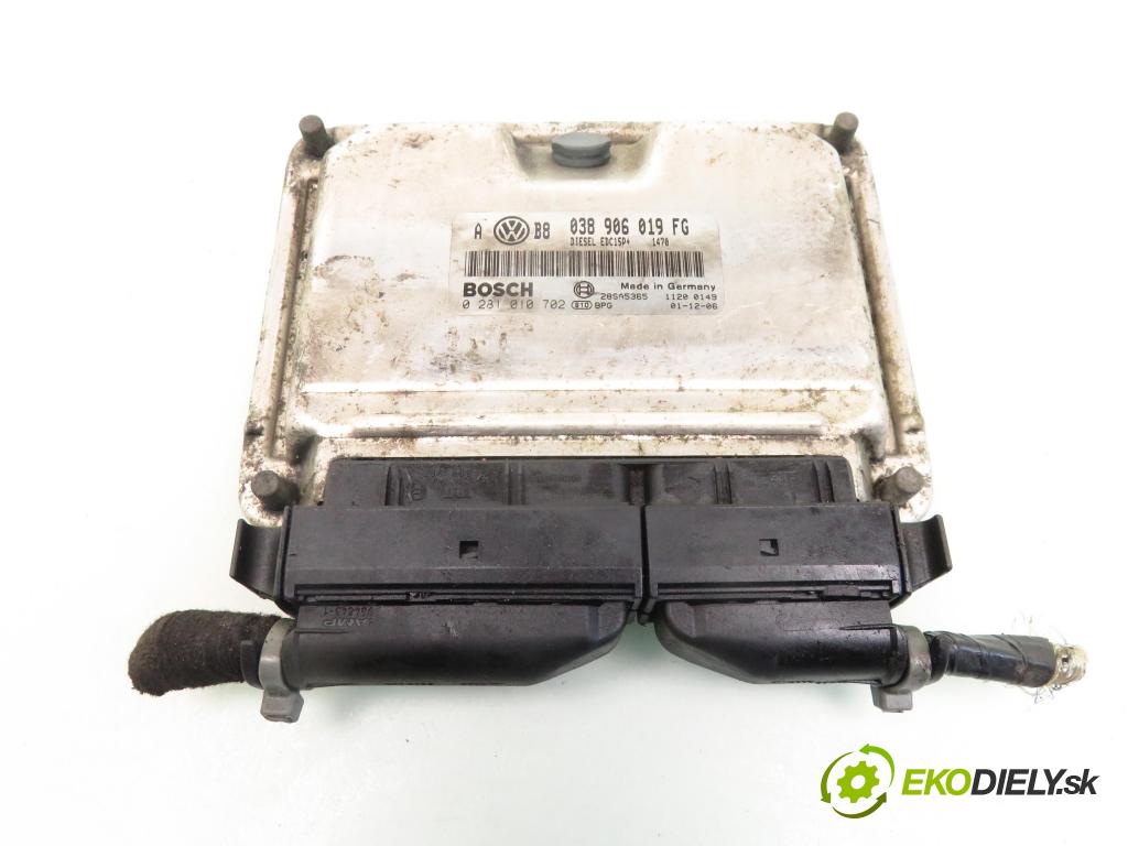 VW GOLF IV (1J1) HB 2002 96,00 1.9 TDI - ASZ 1896,00 Riadiaca jednotka Motor 038906019FG ; 0281010702