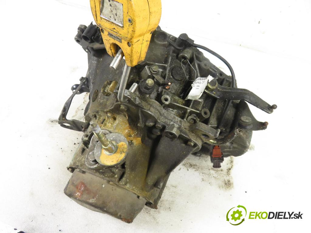 PEUGEOT 206 liftback (2A/C) HB 2001 51,00 1.9 D - WJY (DW8B) 1868,00 Prevodovka MANUALNA 20DL72