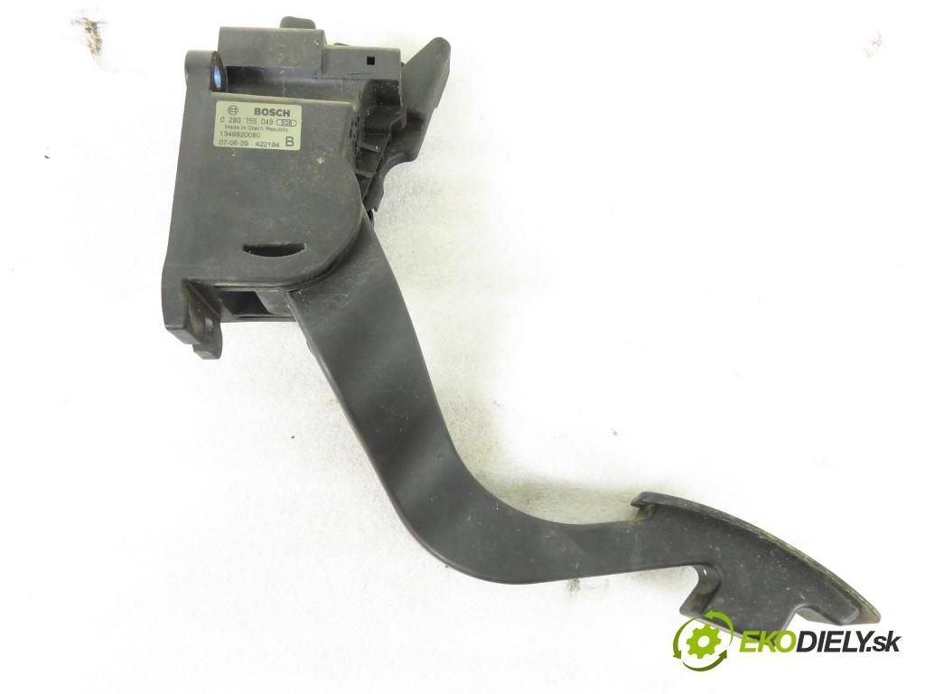 FIAT DUCATO Furgon (250_, 290_) FURGON 2007 88,00 120 Multijet 2.3 D - F1AE0481D 2287,00 Potenciometer plynu 0280755049 (Potenciometer plynového pedálu)