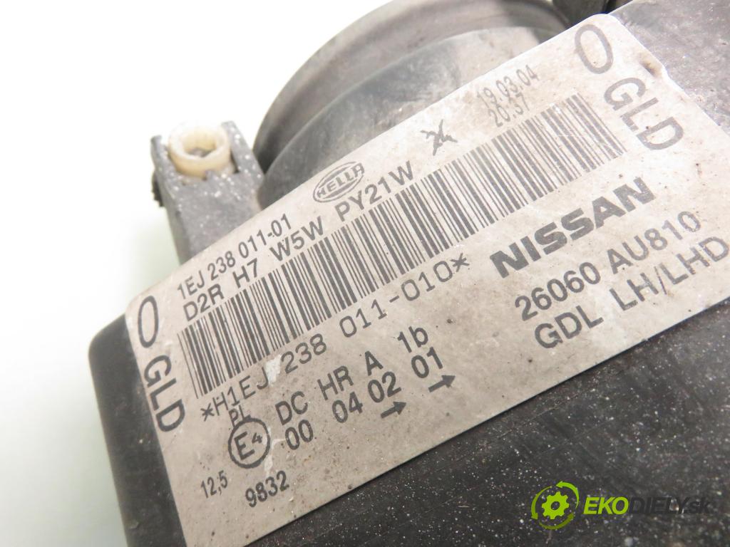 NISSAN PRIMERA (P12) LIFTBACK 2005 103,00 2 - QR20DE 1998,00 Svetlo LP 1EJ23801101 ; 26060AU810