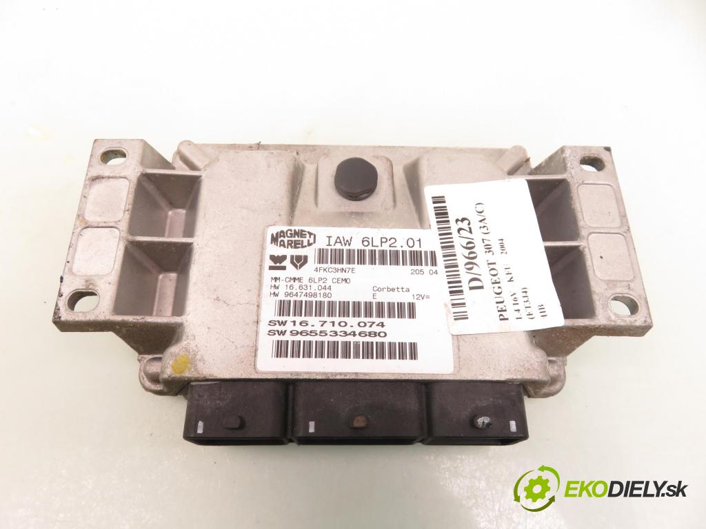 PEUGEOT 307 (3A/C) HB 2004 65,00 1.4 16V - KFU (ET3J4) 1360,00 Riadiaca jednotka Motor IAW6LP201 ; 9655334680