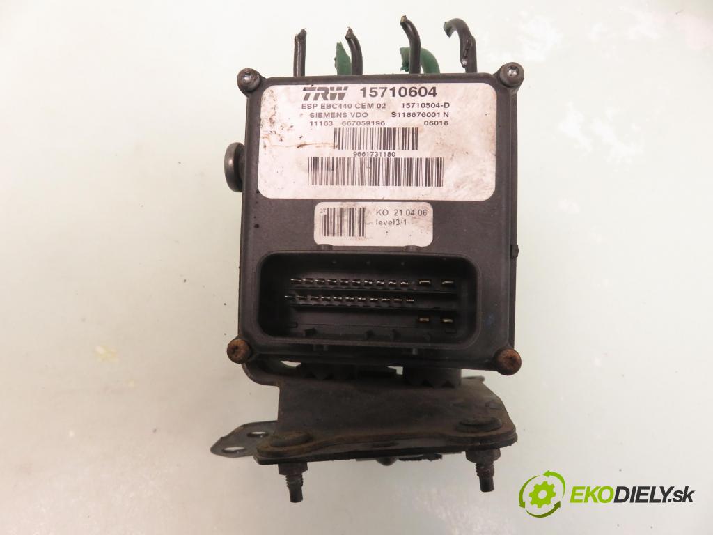 PEUGEOT 407 (6D_) SEDAN 2006 100,00 2.0 HDi 135 - RHR 1997,00 Pumpa ABS 15710604 (Pumpy ABS)