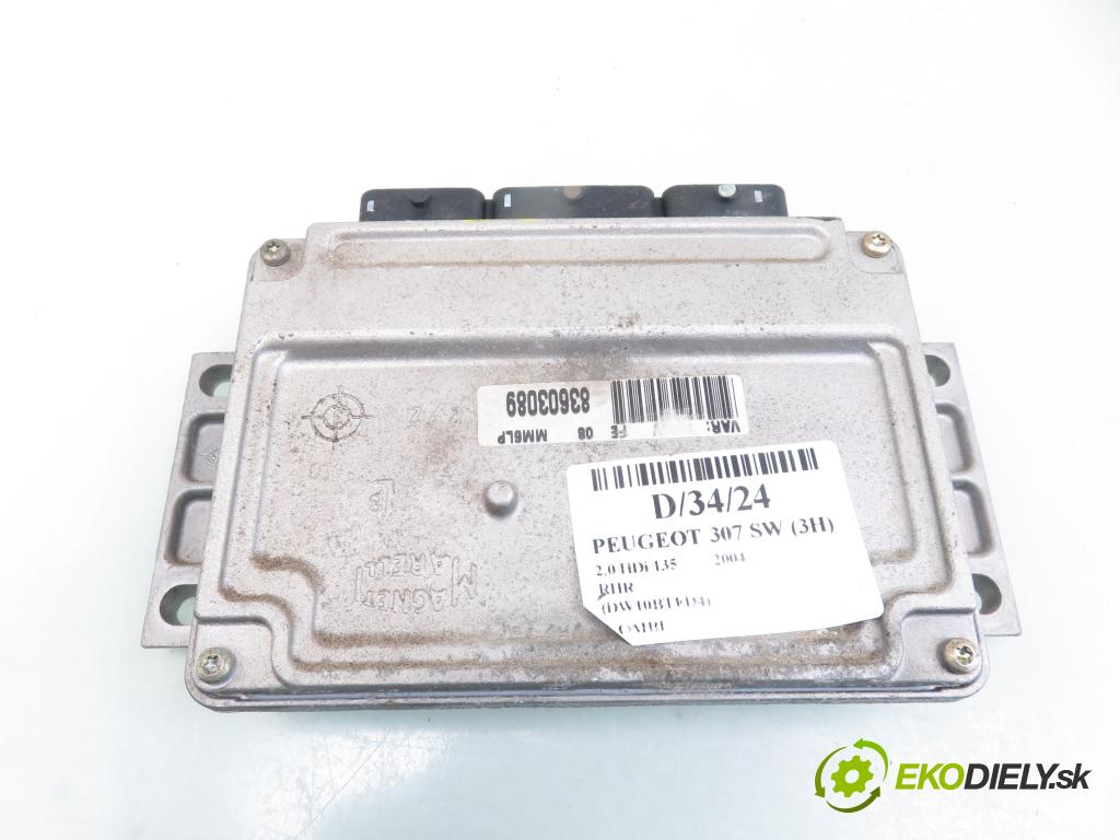 PEUGEOT 307 SW (3H) KOMBI 2004 100,00 2.0 HDi 135 - RHR (DW10BTED4) 1997,00 Riadiaca jednotka Motor IAW6LP138 ; 9654210280
