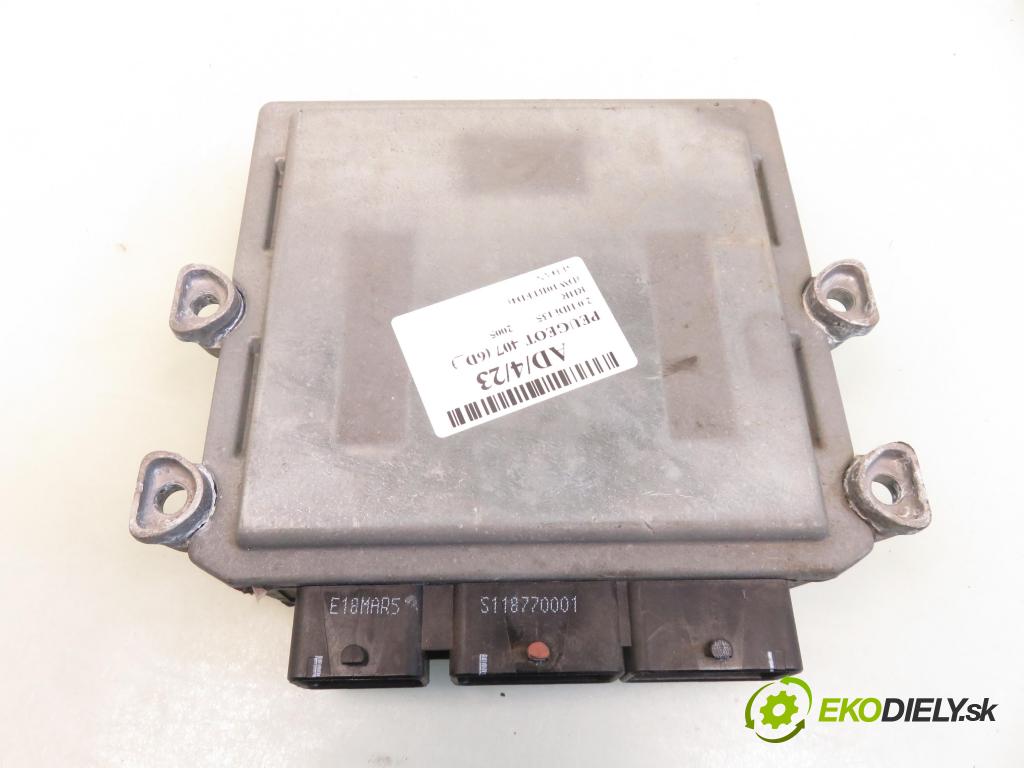 PEUGEOT 407 (6D_) SEDAN 2005 100,00 2.0 HDi 135 - RHR 1997,00 Riadiaca jednotka Motor 5WS40167HT ; SW9658345080 ; HW9655041480