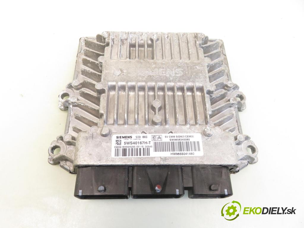 PEUGEOT 407 (6D_) SEDAN 2005 100,00 2.0 HDi 135 - RHR 1997,00 Riadiaca jednotka Motor 5WS40167HT ; SW9658345080 ; HW9655041480