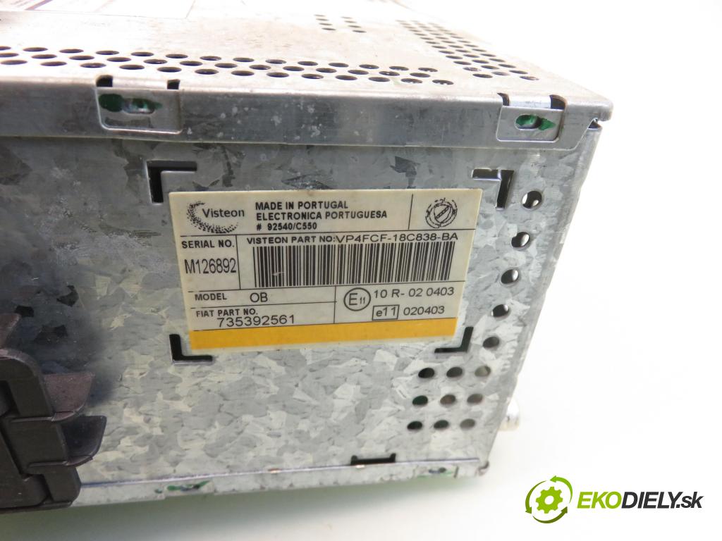 FIAT STILO (192_) HB 2002 59,00 1.9 JTD (192_XF1A) - 192 A3.000 1910,00 RADIO CD 735392561 ; VP4FCF18C838BA