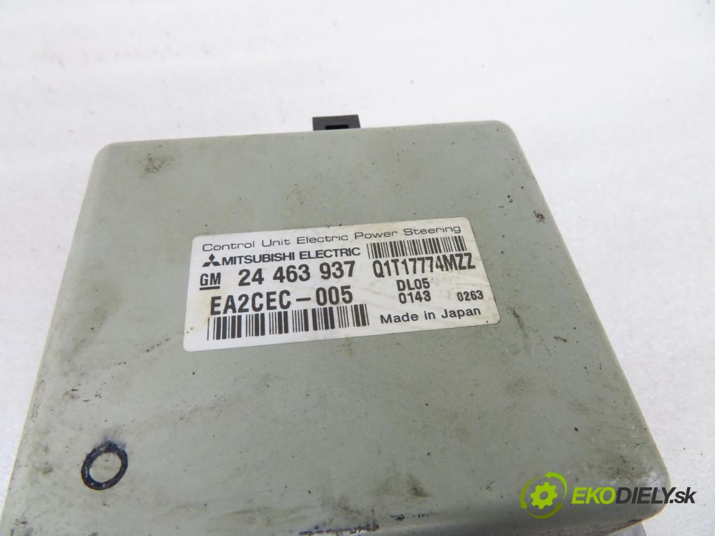 OPEL CORSA C (X01) HB 2003 43,00 1.0 12V 58 - Z 10 XE 973,00 Riadiaca jednotka servočerpadlo 24463937 (Riadiace jednotky)
