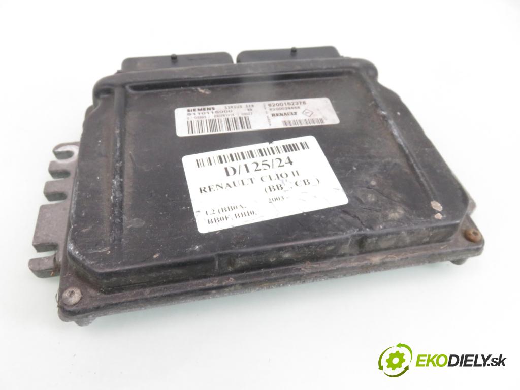 RENAULT CLIO II (BB_, CB_) HB 2003 43,00 1.2 8V 58 1149,00 Riadiaca jednotka Motor S110115000 ; 8200162378 ; 8200029658