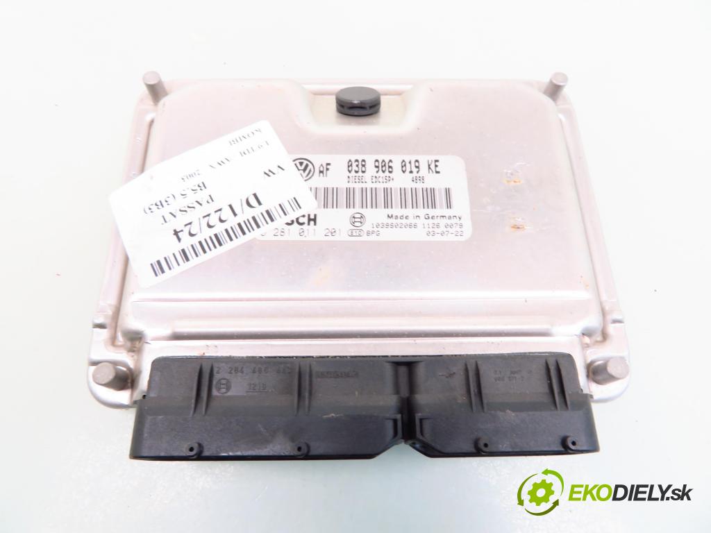 VW PASSAT B5.5 (3B3) KOMBI 2003 96,00 1.9 TDI - AWX 1896,00 Riadiaca jednotka Motor 038906019KE ; 0281011201