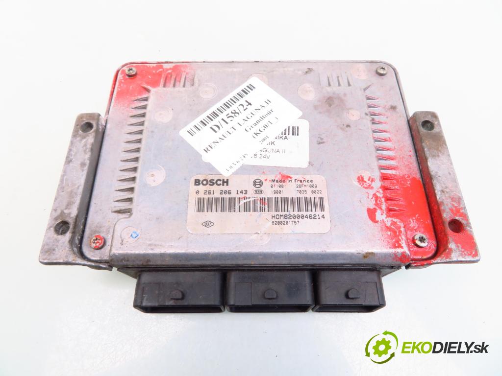 RENAULT LAGUNA II Grandtour (KG0/1_) KOMBI 2001 152,00 3.0 V6 24V (KG0D) - L7X 731 2946,00 řídící jednotka motora 0261206143 ; HOM8200046214