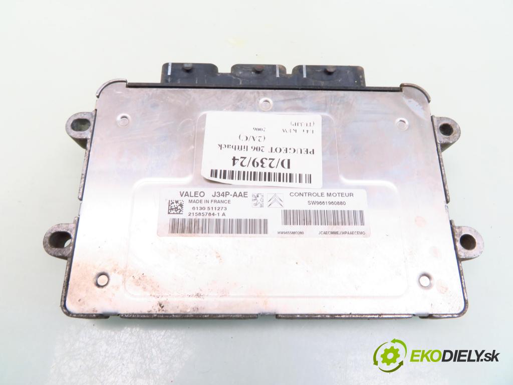 PEUGEOT 206 liftback (2A/C) HB 2006 55,00 1.4 75 - KFW 1360,00 Riadiaca jednotka Motor SW9661960880 ; J34PAAE ; 215857841A