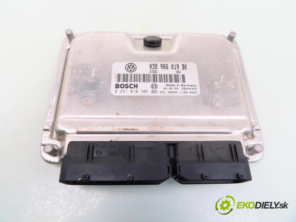 VW PASSAT B5 (3B2) SEDAN 2000 85,00 1.9 TDI - ATJ 1896,00 Riadiaca jednotka Motor 038906019BK ; 0281010305