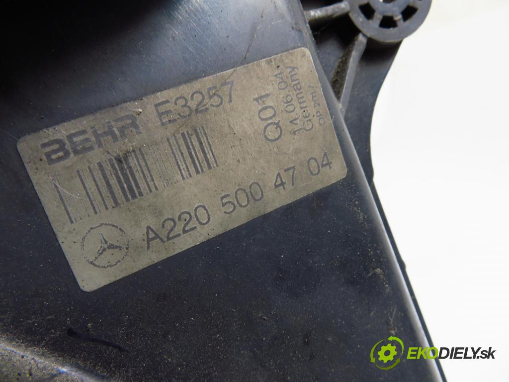 MERCEDES-BENZ KLASA S (W220) SEDAN 2004 145,00 S 320 CDI 197 - OM 613.960 3222,00 Ventilátor chladič vody A2205004704 ; A2205000193 ; 885002036