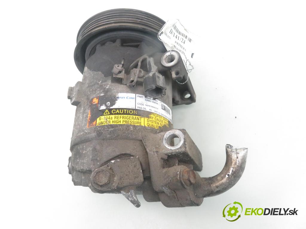 NISSAN ALMERA II (N16) HB 2000 66,00 1.5 - QG15DE 1498,00 KOMPRESOR: klimatizácie 926009F501 ; 2J55145010 (Kompresory klimatizácie)