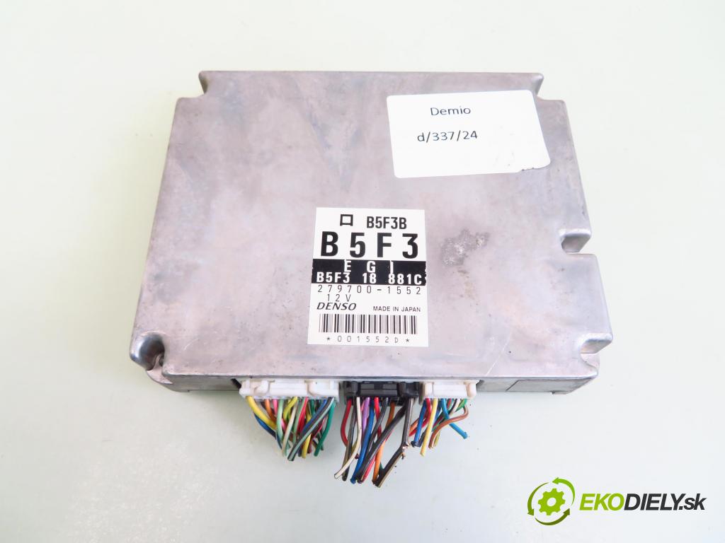 MAZDA DEMIO (DW) HB 2001 55,00 1.5 16V - B5 E 1498,00 Riadiaca jednotka Motor 2797001552 ; B5F318881C