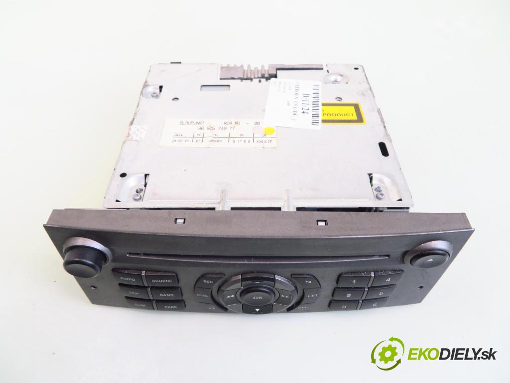 CITROEN C5 I (DC_) LIFTBACK 2005 98,00 2.2 HDi (DC4HXB, DC4HXE) - 4HX (DW12TED4/FAP) 2179,00 RADIO CD 9650574977