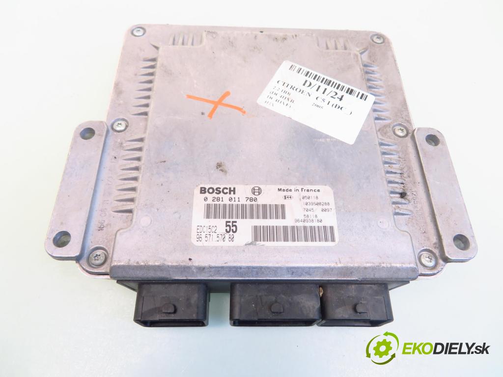CITROEN C5 I (DC_) LIFTBACK 2005 98,00 2.2 HDi (DC4HXB, DC4HXE) - 4HX (DW12TED4/FAP) 2179,00 Riadiaca jednotka Motor 0281011780 ; 9657157080
