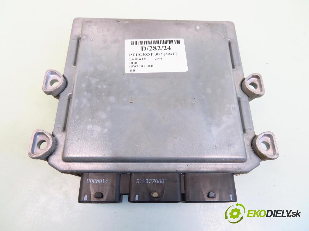 PEUGEOT 307 (3A/C) HB 2004 100,00 2.0 HDi 135 - RHR 1997,00 Riadiaca jednotka Motor 5WS40029NT ; HW9655041480 ; SW9656413180