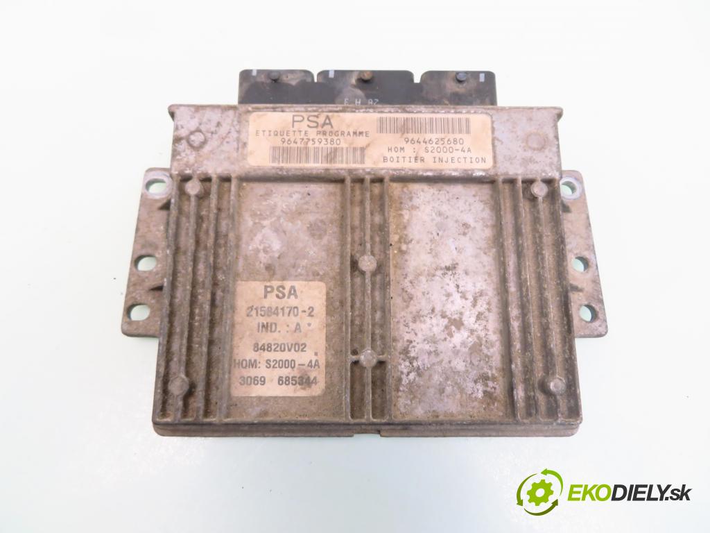 PEUGEOT 206 liftback (2A/C) HB 1999 55,00 1.4 75 - KFW 1360,00 Riadiaca jednotka Motor 9647759380 ; 9644625680