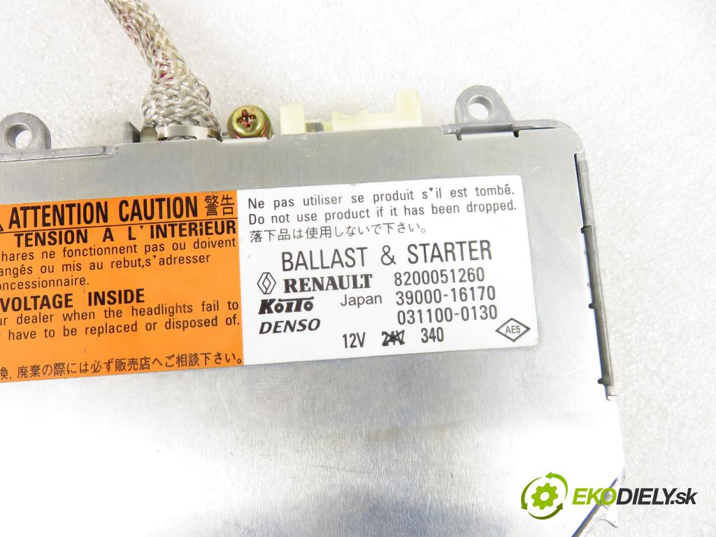 RENAULT VEL SATIS (BJ0_) HB 2005 102,00 2.2 dCi (BJ00) - G9T 606 2188,00 měnič XENONOVA: 8200051260 ; 3900016170 ; 0311000130