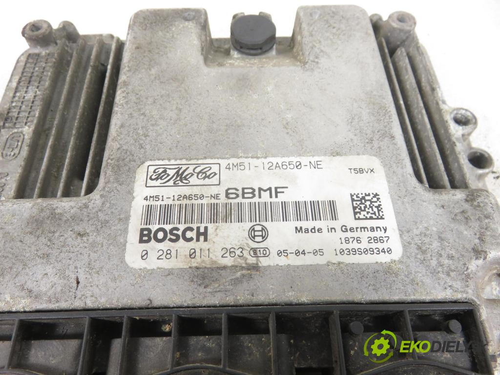FORD FOCUS II (DA_, HCP) HB 2005 80,00 1.6 TDCi - G8DD 1560,00 Riadiaca jednotka Motor 4M5112A650NE ; 0281011263