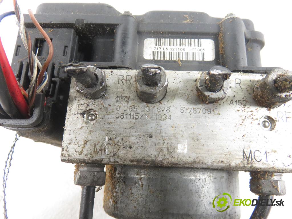 FIAT GRANDE PUNTO (199_) HB 2006 66,00 1.3 D Multijet 90 - 199 A3.000 1248,00 Pumpa ABS 0265800598 ; 0265231878 ; 51787091 (Pumpy ABS)