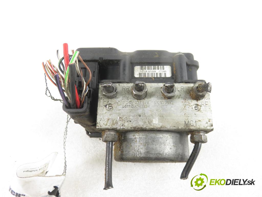 FIAT GRANDE PUNTO (199_) HB 2006 66,00 1.3 D Multijet 90 - 199 A3.000 1248,00 Pumpa ABS 0265800598 ; 0265231878 ; 51787091 (Pumpy ABS)