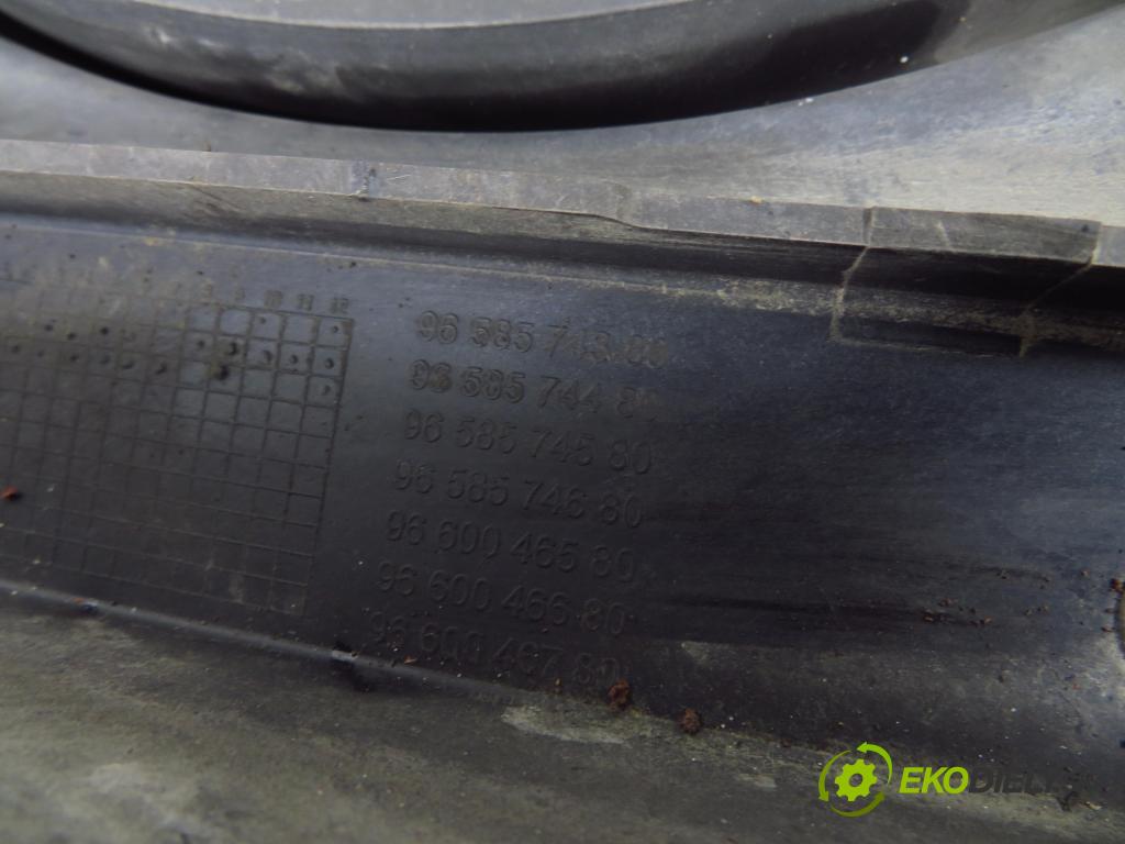 CITROEN C4 Picasso I (UD_) MINIVAN 2008 100,00 2.0 HDi 138 - RHJ (DW10BTED4) 1997,00 Ventilátor chladič vody 9658574380 ; 9658574480 ; 9658574580