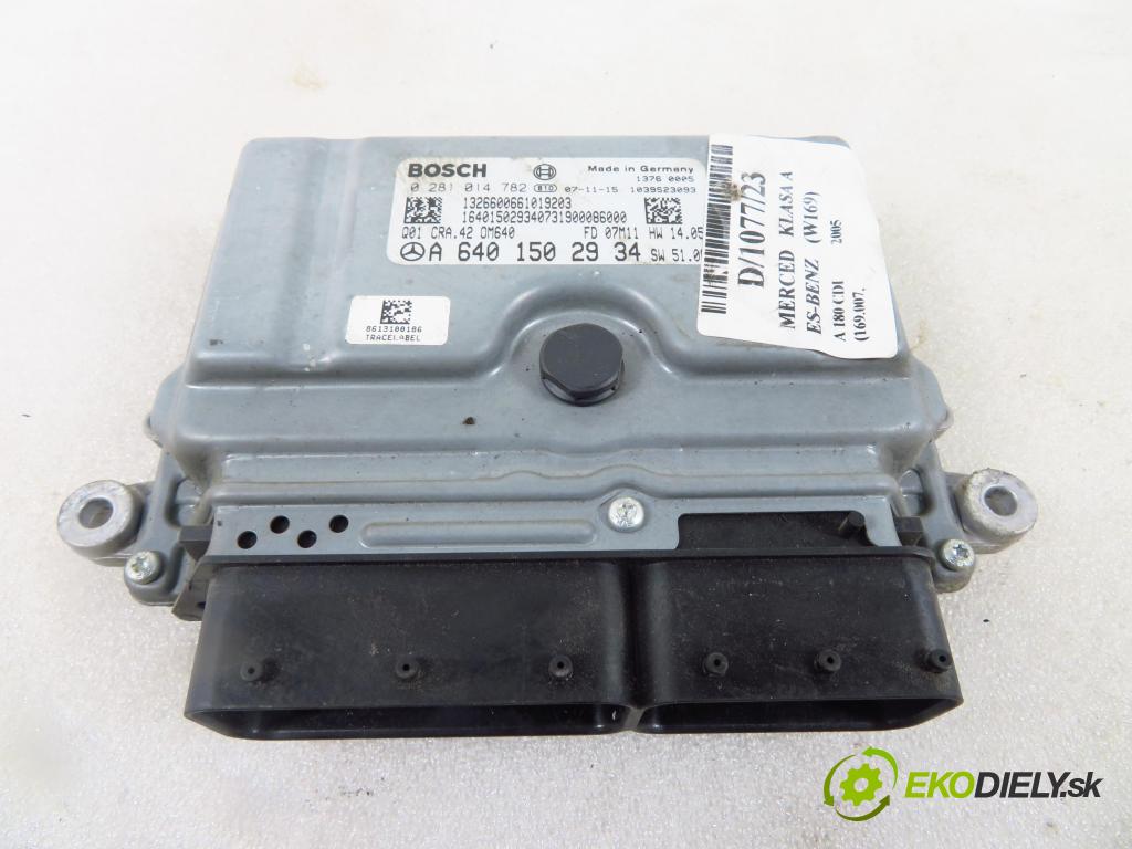 MERCEDES-BENZ KLASA A (W169) HB 2005 80,00 2.0 CDI 109 - OM 640.940 1991,00 Riadiaca jednotka Motor A6401502934 ; 0281014782