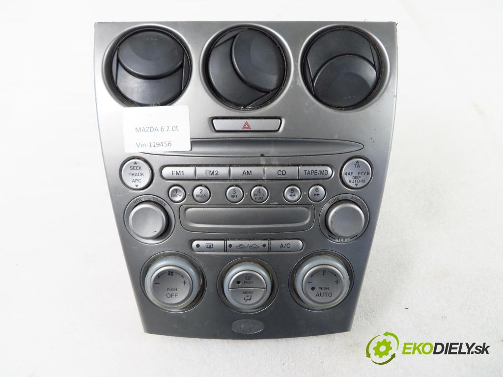 MAZDA 6 sedan (GG) SEDAN 2002 122,00 2.3 - L3C1 2261,00 RADIO CD GJ6E66AS0