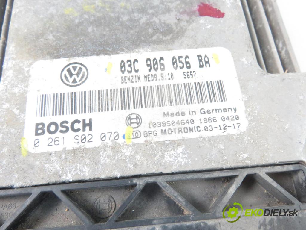 VW GOLF V (1K1) HB 2004 85,00 1.6 FSI - BAG 1598,00 Riadiaca jednotka Motor 03C906056BA ; 0261S02070