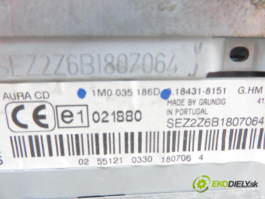 SEAT TOLEDO II (1M2) SEDAN 2002 81,00 1.9 TDI 110 - AHF 1896,00 RADIO CD 1M0035186D