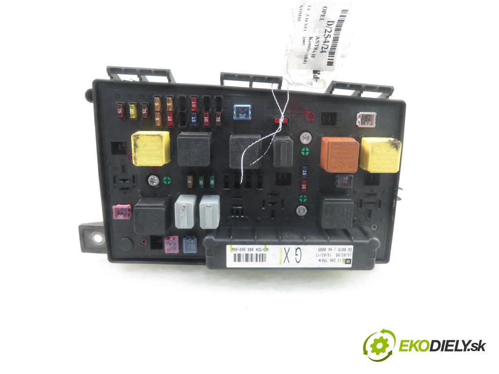 OPEL ASTRA H Kombi (A04) KOMBI 2005 0,00 1.6 - Z 16 XEP 1598,00 MODUL BSI 13206750 ; 5DK00866808