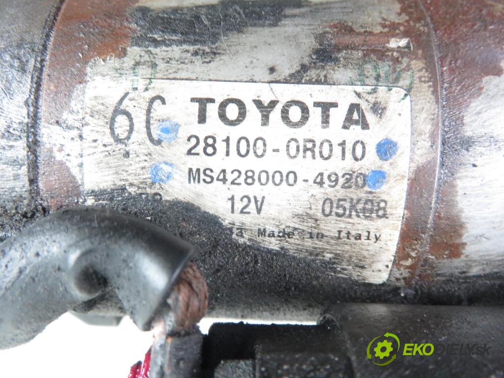 TOYOTA AVENSIS sedan (_T25_) SEDAN 2008 85,00 2.0 D-CAT 116- 1CD-FTV 1995,00 Štartér 281000R010 ; MS4280004920 (Štartéry)