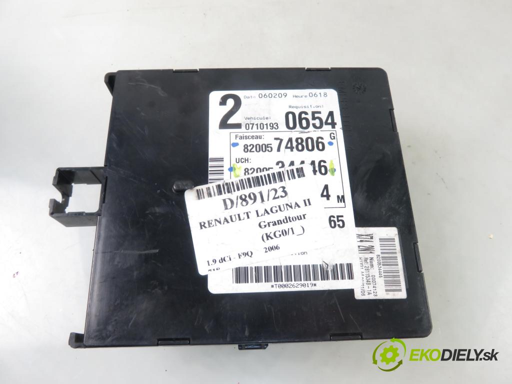 RENAULT LAGUNA II Grandtour (KG0/1_) KOMBI 2006 79,00 1.9 dCi - F9Q 718 1870,00 MODUL BSI 8200534446
