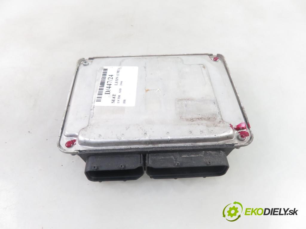 SEAT LEON (1M1) HB 2004 81,00 1.9 TDI - AHF 1896,00 Riadiaca jednotka Motor 038906012JJ ; 0281011997
