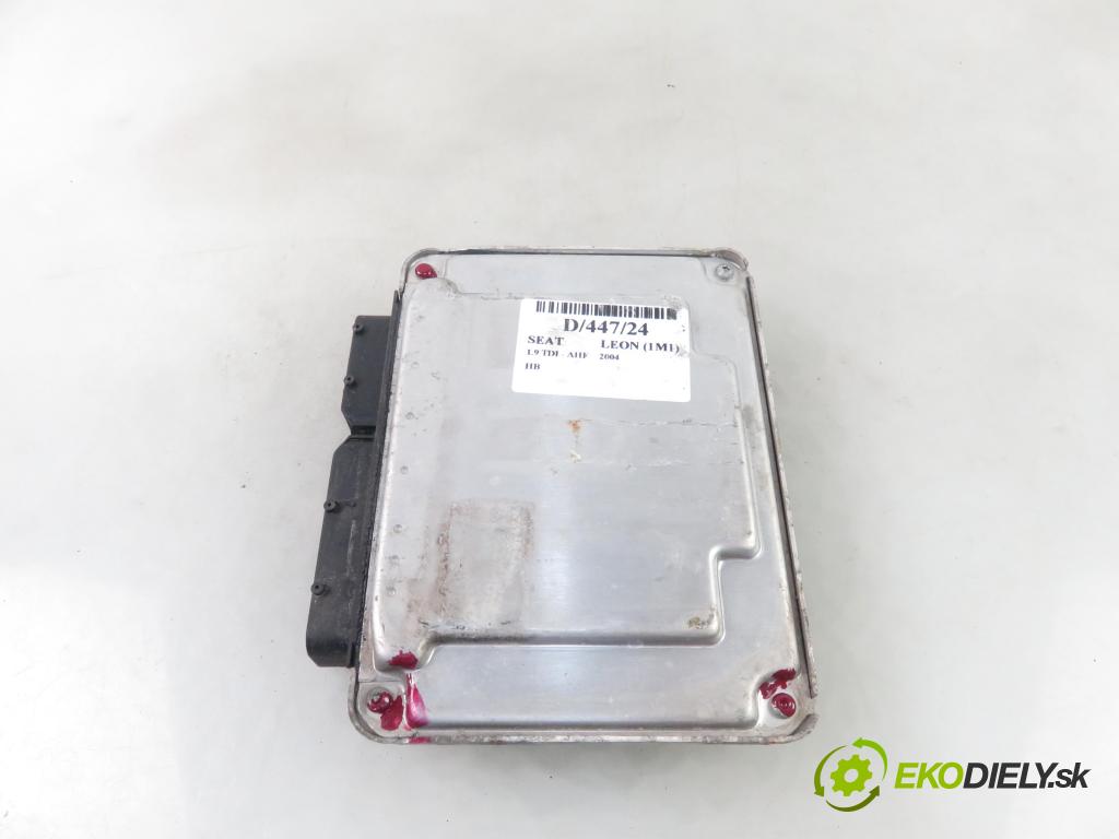 SEAT LEON (1M1) HB 2004 81,00 1.9 TDI - AHF 1896,00 Riadiaca jednotka Motor 038906012JJ ; 0281011997